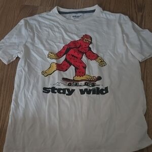 Old Navy White Graphic Short Sleeve Tee